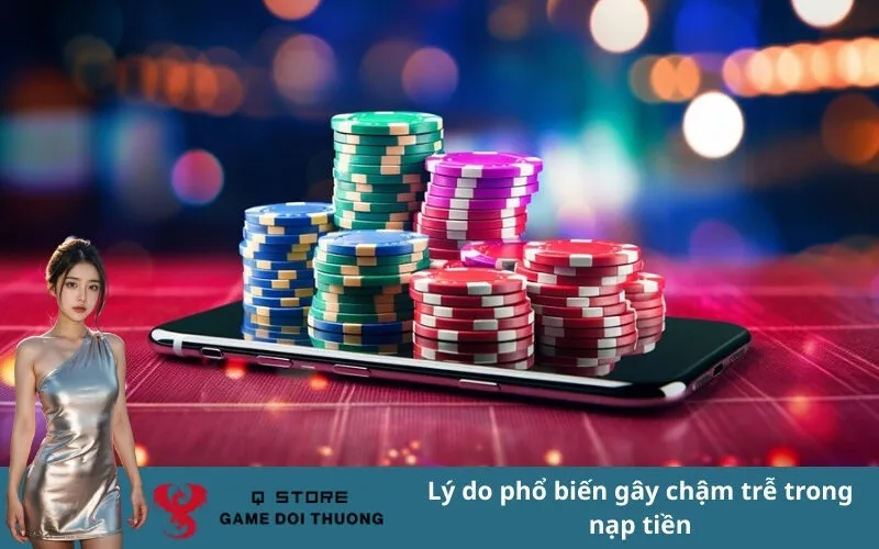 Lý do phổ biến gây chậm trễ trong nạp tiền